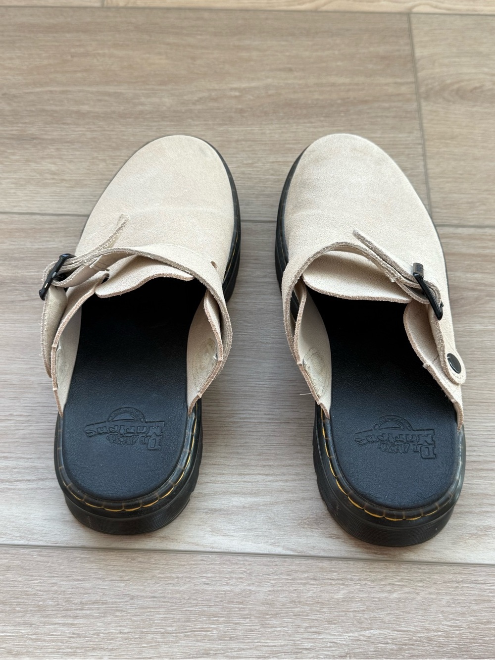 Dr. Martens Jorge II Suede Mules Clogs EU 39 Women’s 8 Brown Beige - Picture 6 of 7
